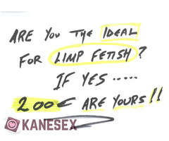 IDEAL  FOR  LIMP  FETISH  -  200  EURO  ARE  YOURS !!!  sspyros333@gmail.com